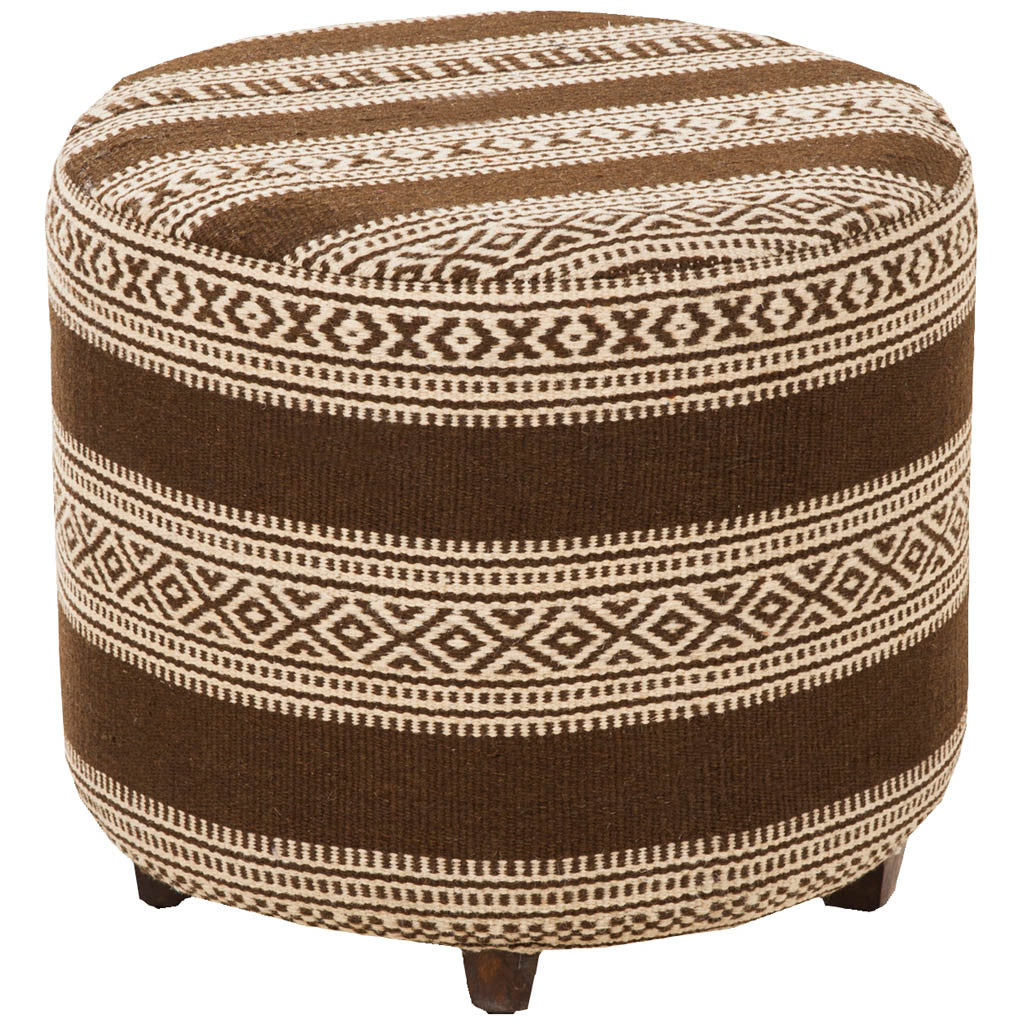Sonoma Chocolate/Beige Ottoman