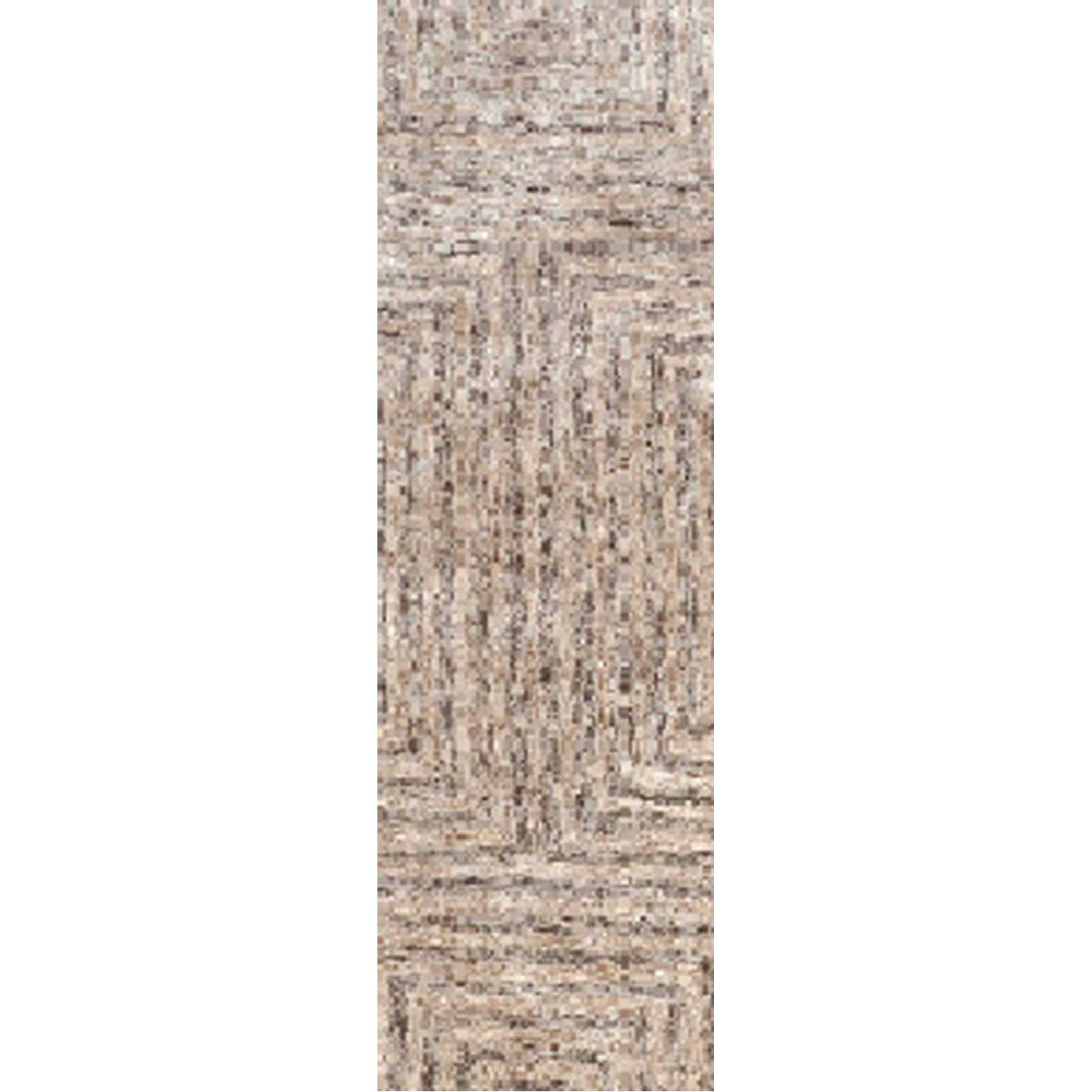 Falcon Light Gray/Taupe/Charcoal Runner Rug