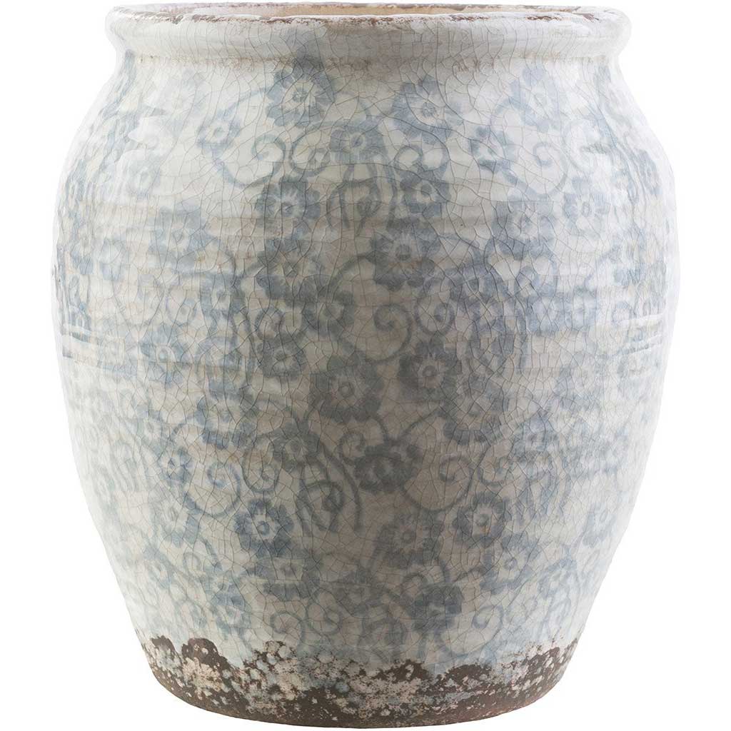 Flora Ceramic Table Vase Slate