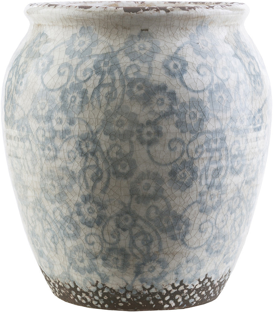 Flora Ceramic Table Vase Slate