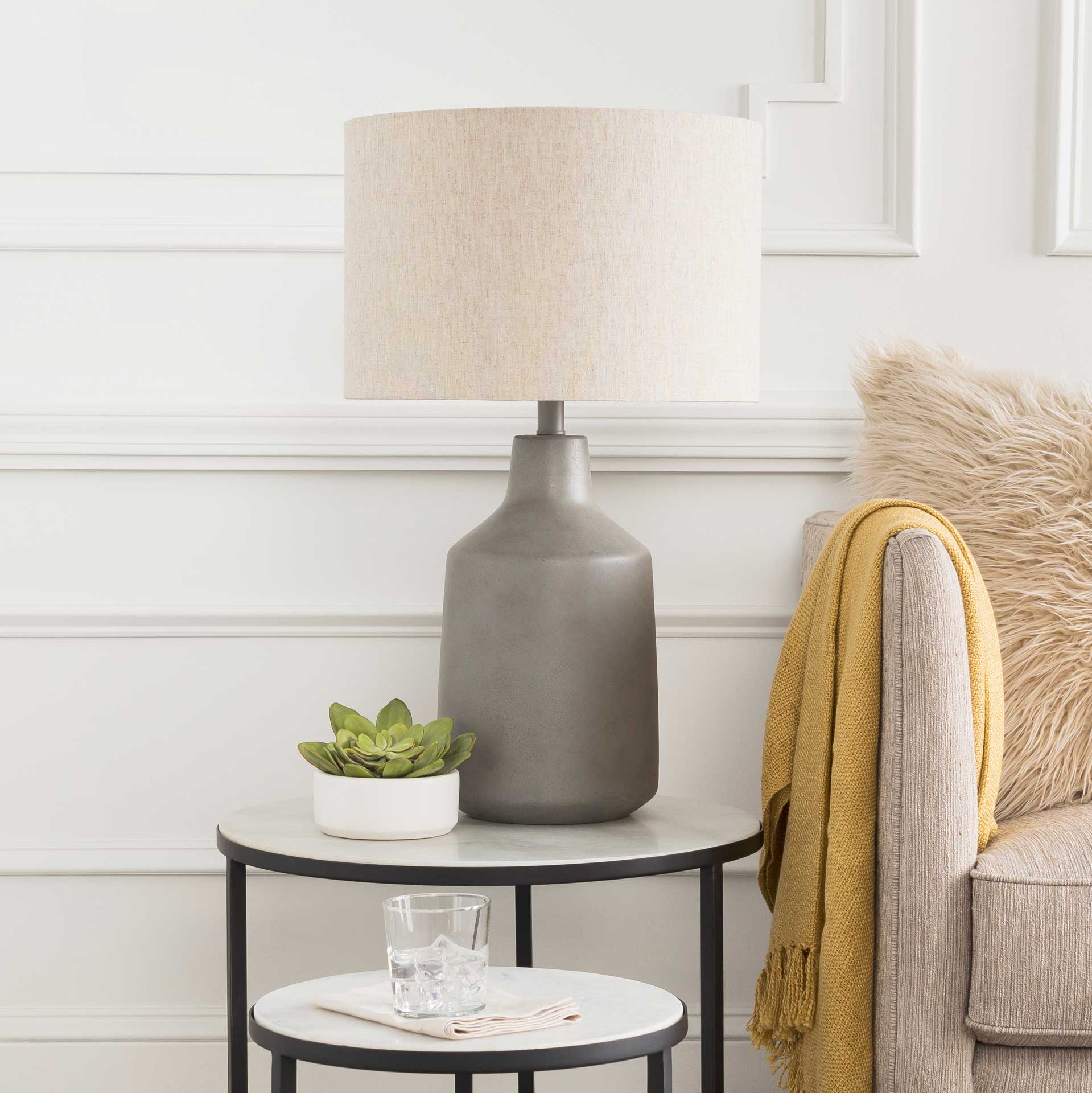 Forrest Table Lamp Medium Gray/Taupe/Slate Gray