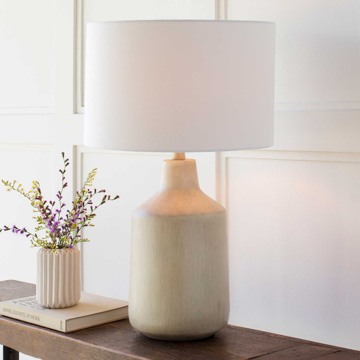 Forrest Table Lamp Ivory/Light Gray/Beige