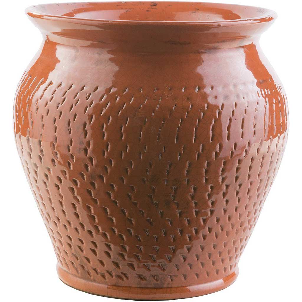 Fiesta Ceramic Pot Rust Wide