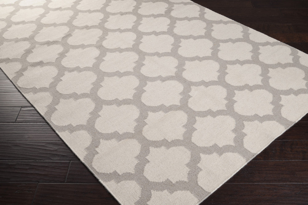 Frontier Lattice Ivory/Light Gray Area Rug
