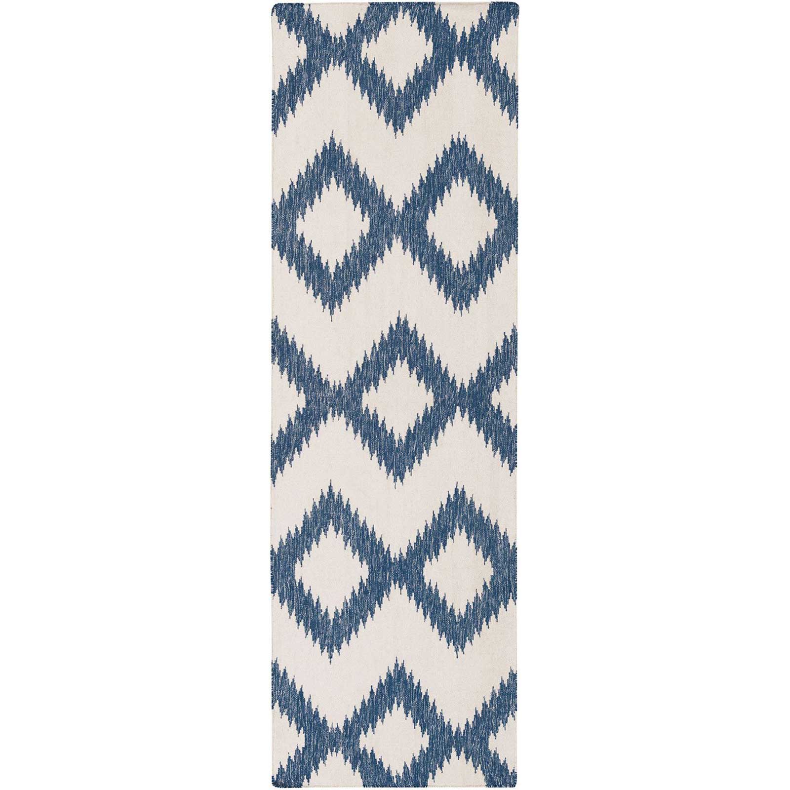 Frontier Ikat Navy/Ivory Runner Rug