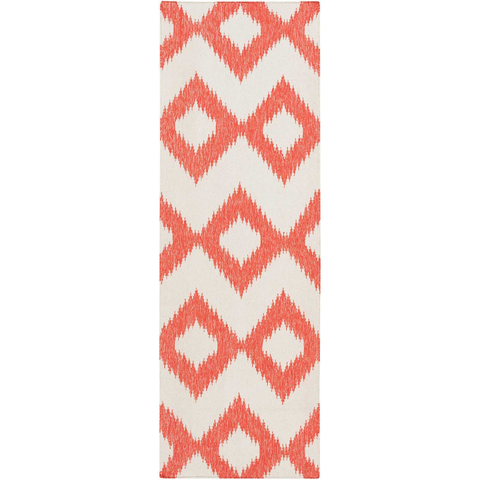 Frontier Ikat Ivory/Poppy Runner Rug