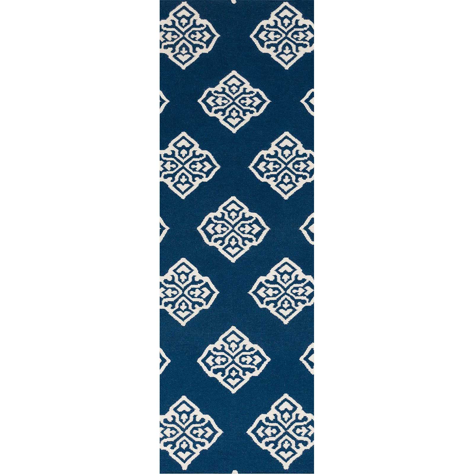 Frontier Ancient Navy/Ivory Runner Rug