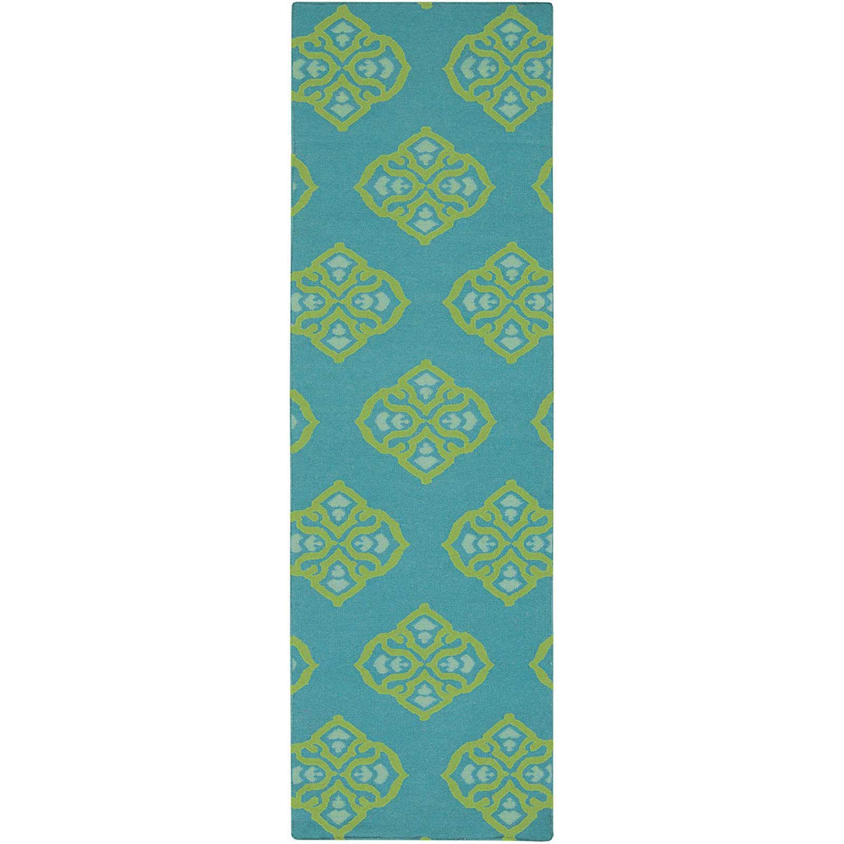 Frontier Ancient Teal/Lime Runner Rug