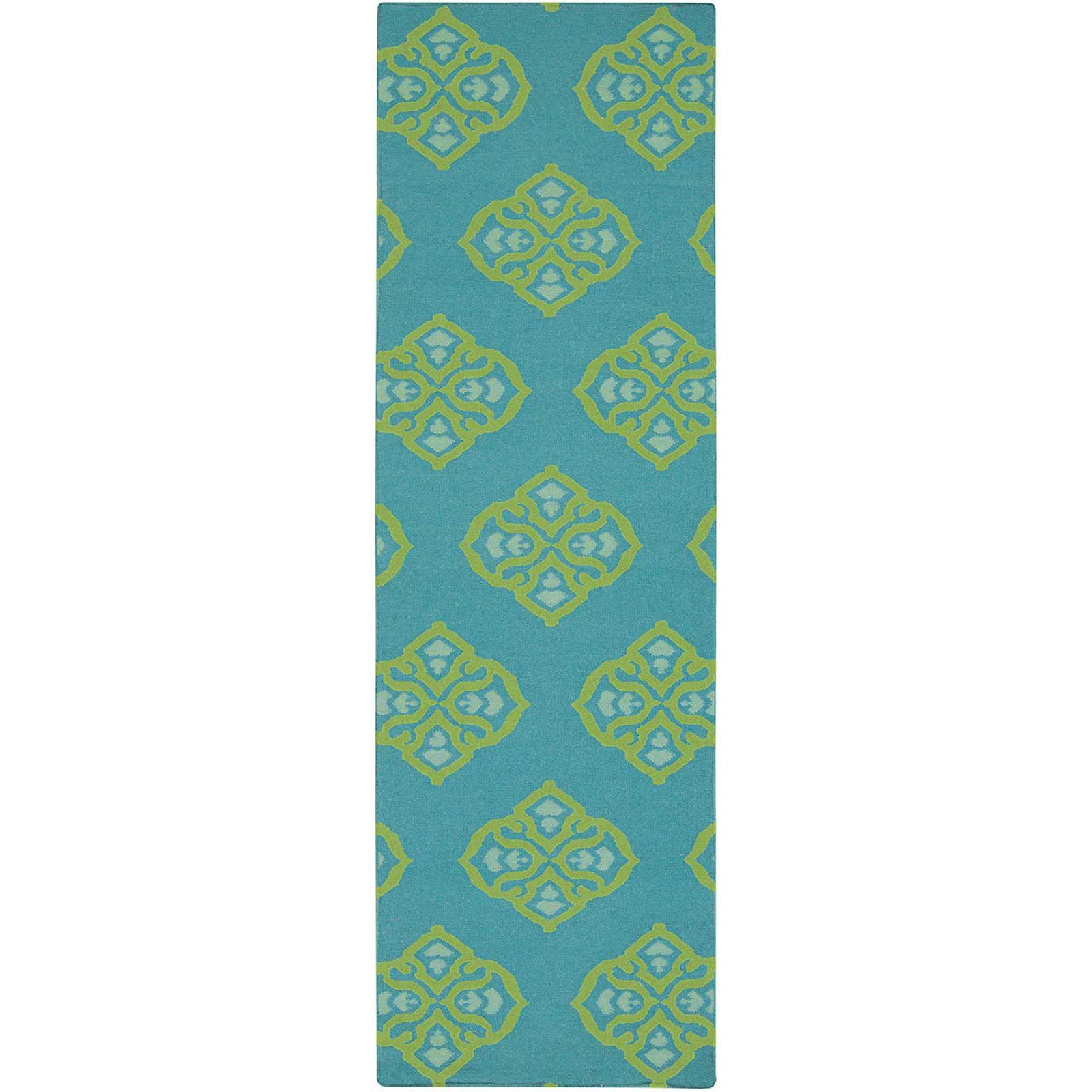 Frontier Ancient Teal/Lime Runner Rug
