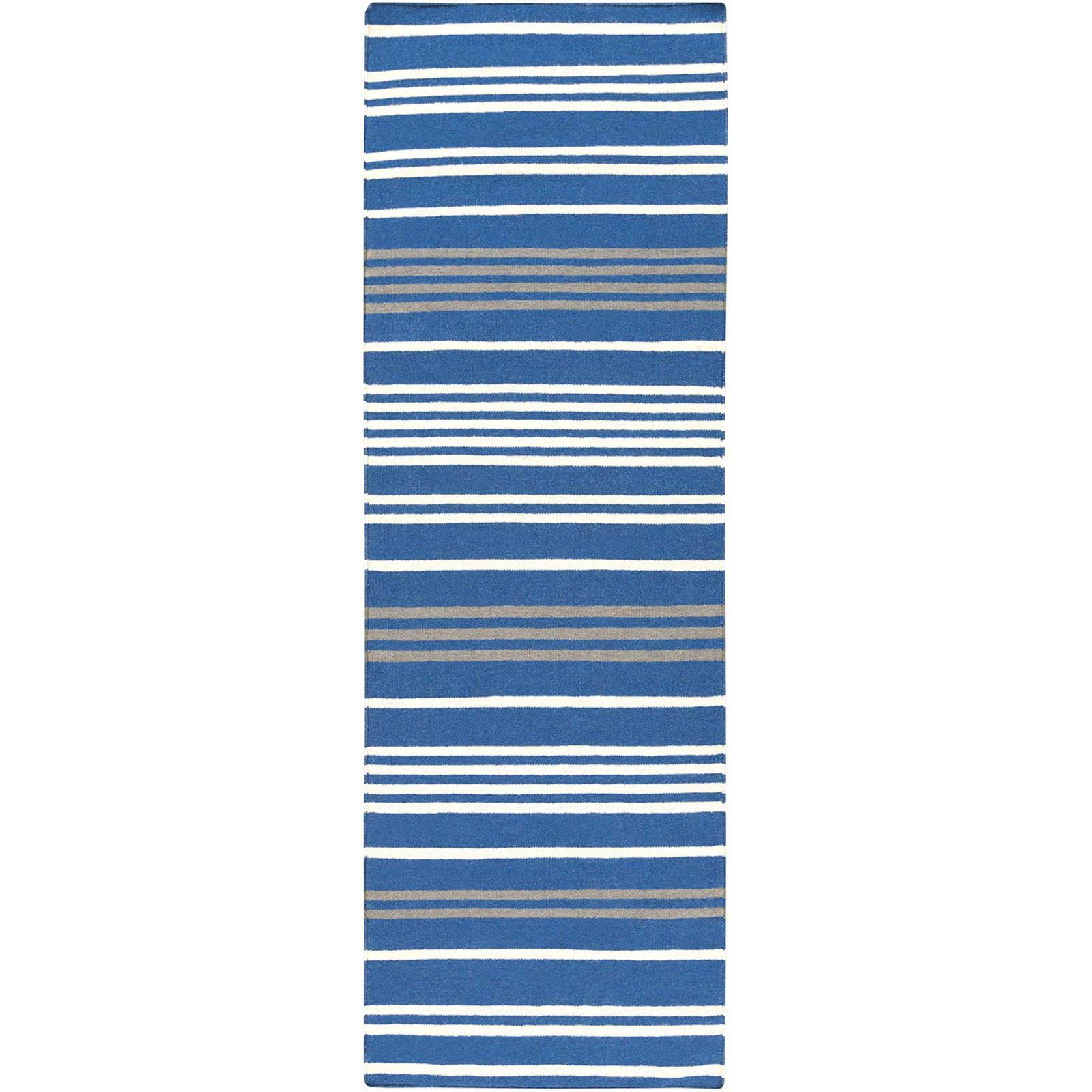 Frontier Ivory/Cobalt/Moss Runner Rug