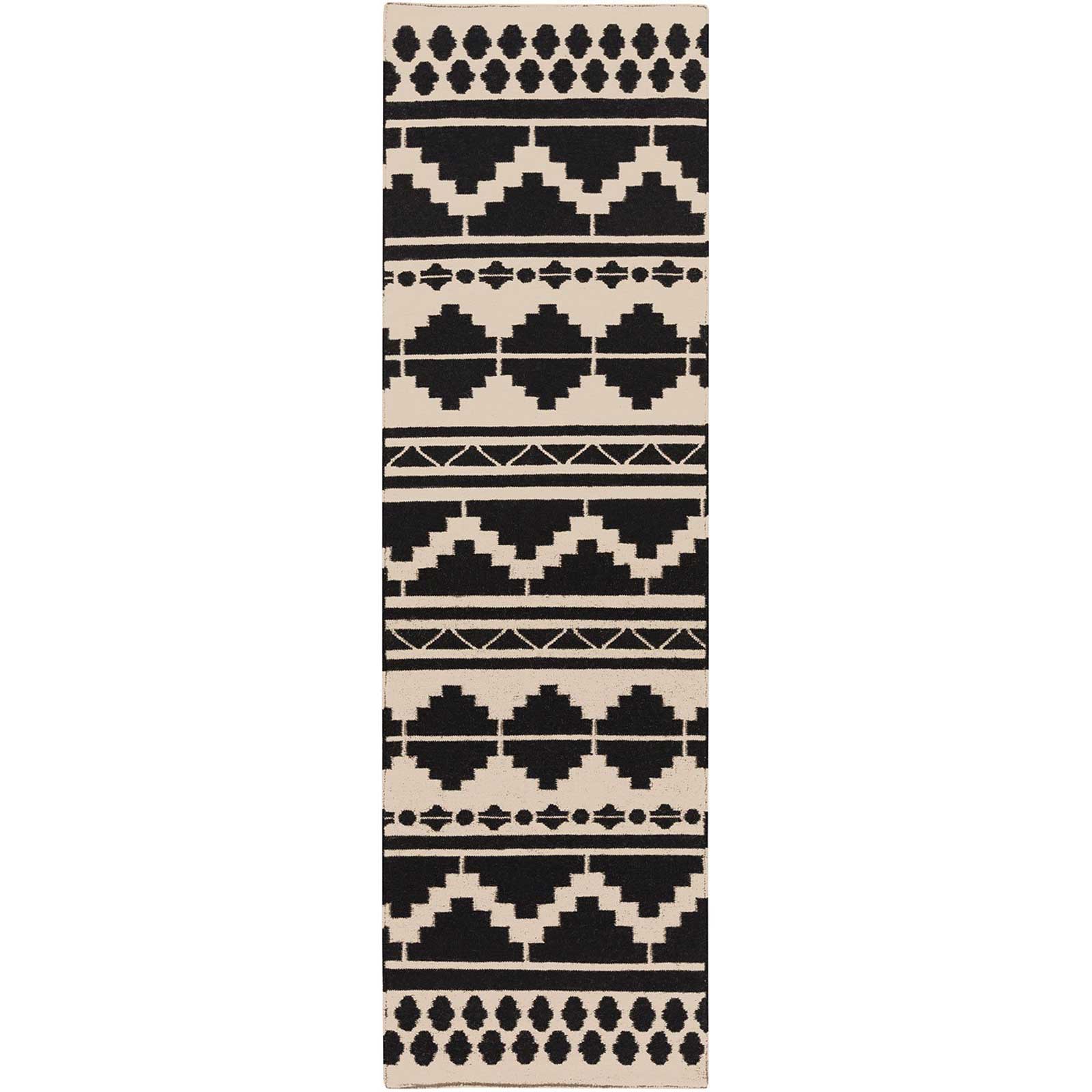 Frontier Gray/Black Runner Rug