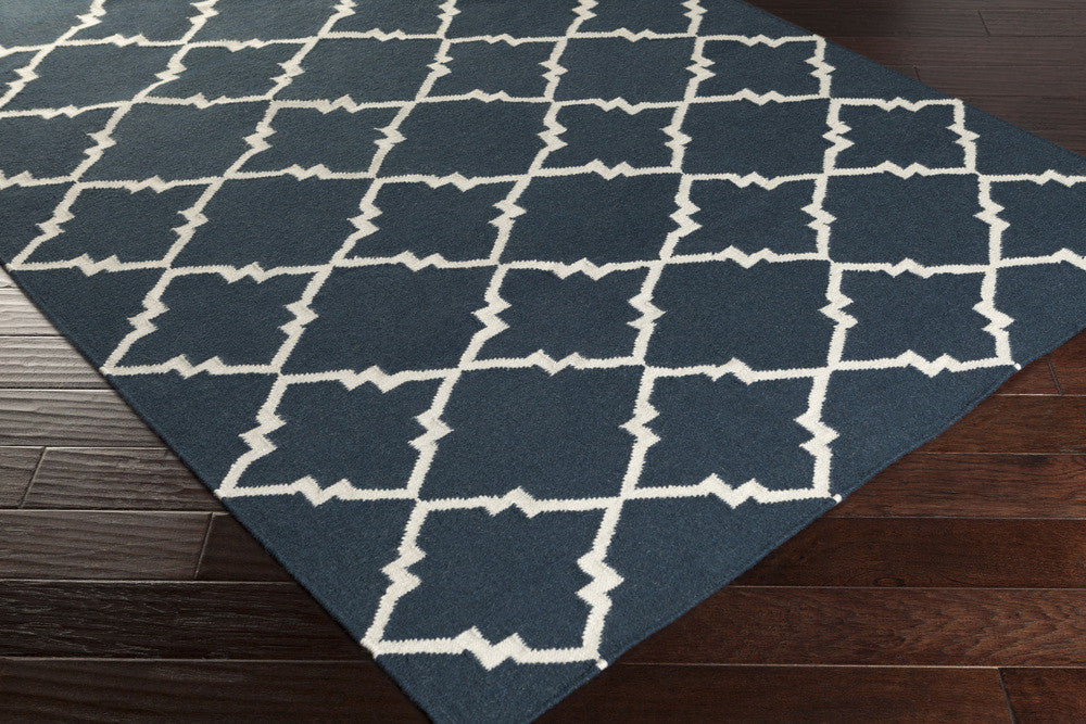 Frontier Diamond Navy/Ivory Area Rug