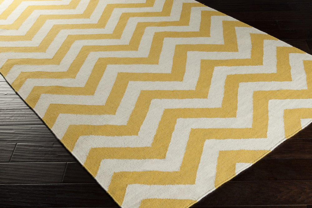 Frontier Chevron Gold/Ivory Area Rug