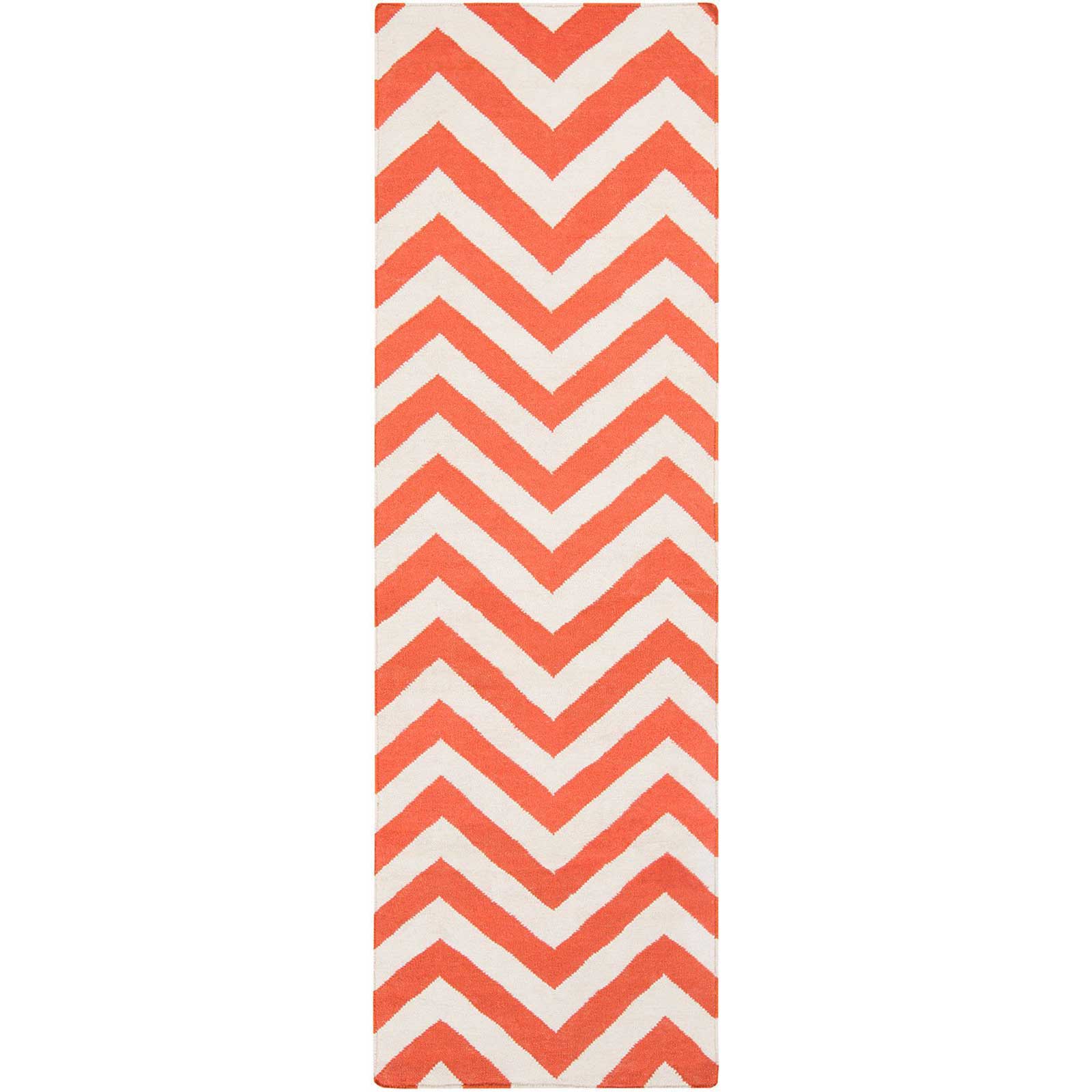 Frontier Chevron Rust/Ivory Runner Rug