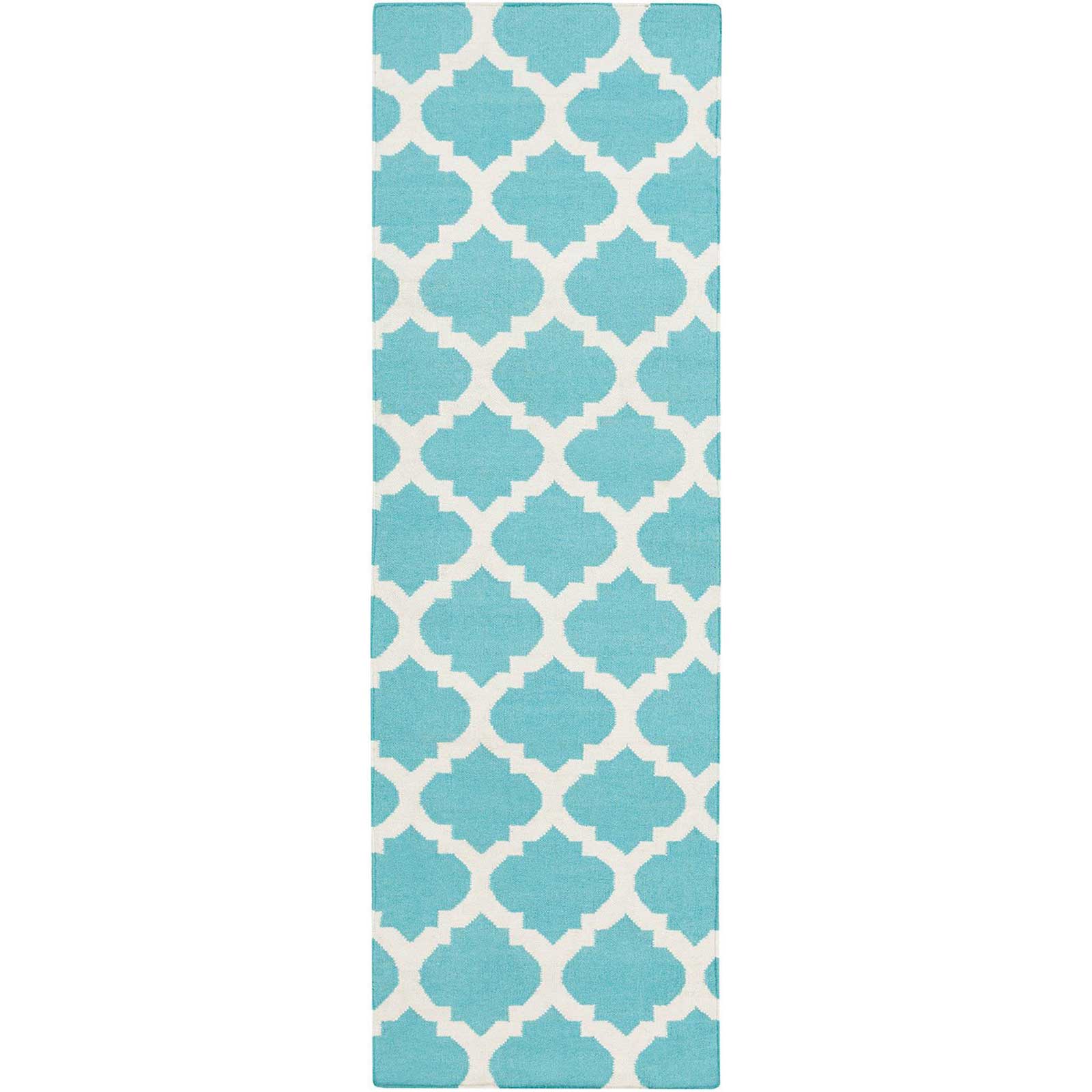 Frontier Light Gray/Sky Runner Rug