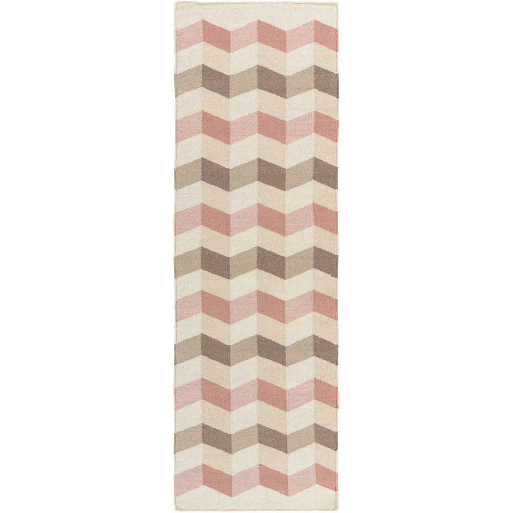 Frontier Puce/Light Gray Runner Rug