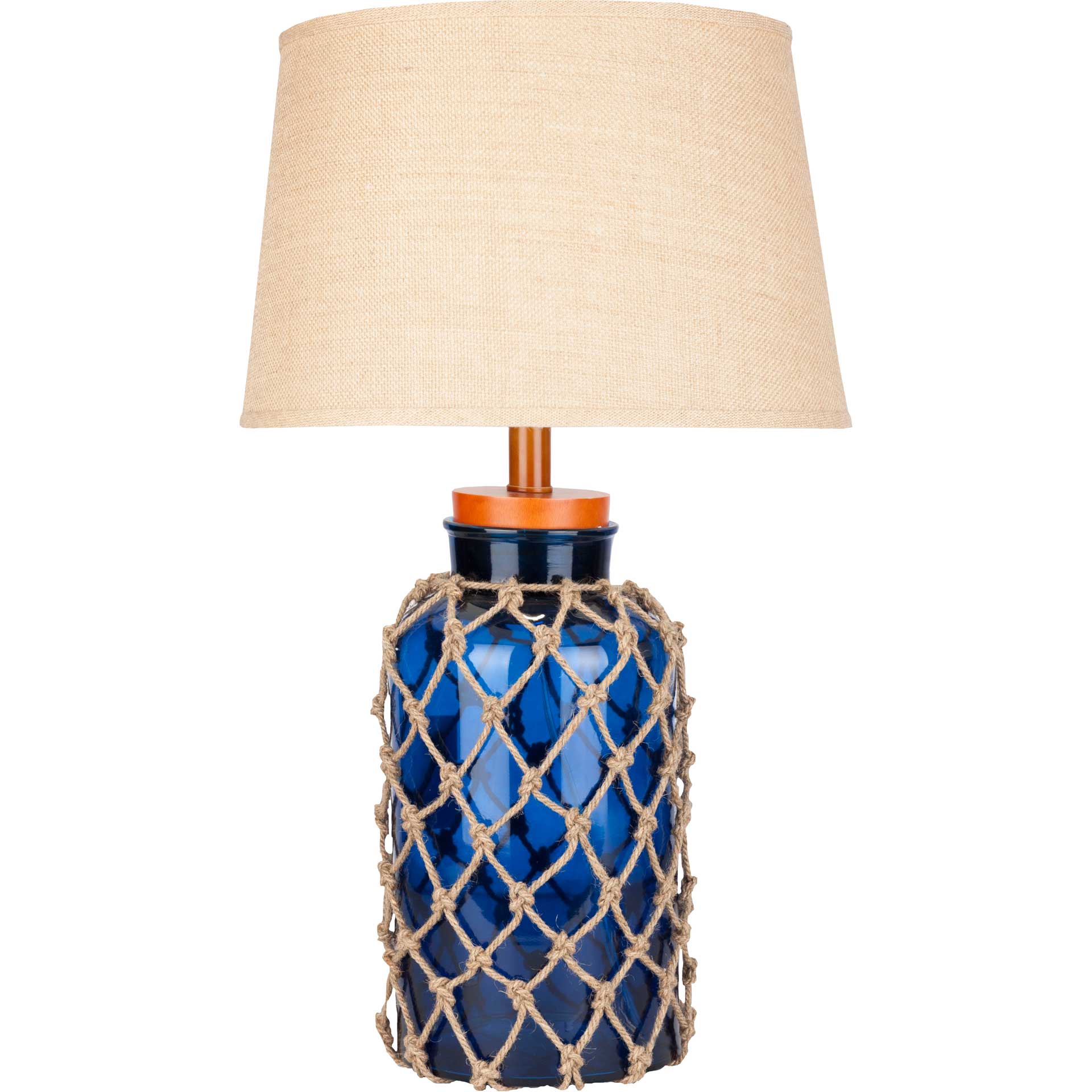 Amaia Table Lamp Dark Blue/Wheat/Navy