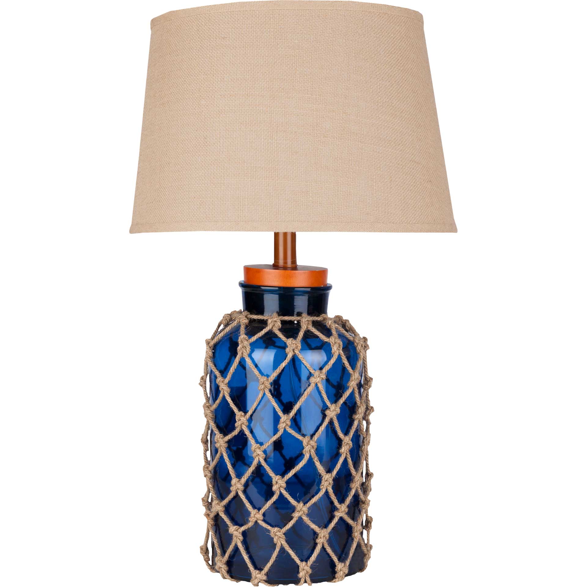 Amaia Table Lamp Dark Blue/Wheat/Navy