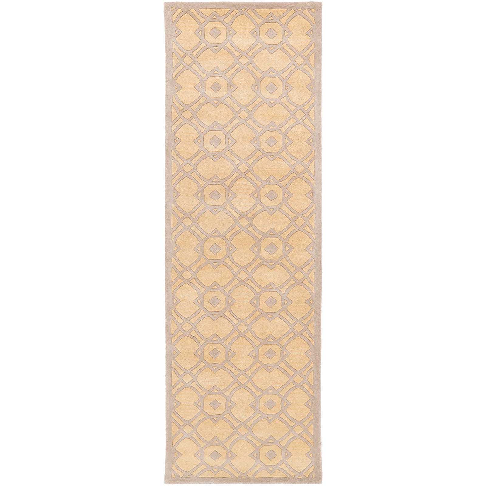 Goa Light Gray/Mocha Runner Rug