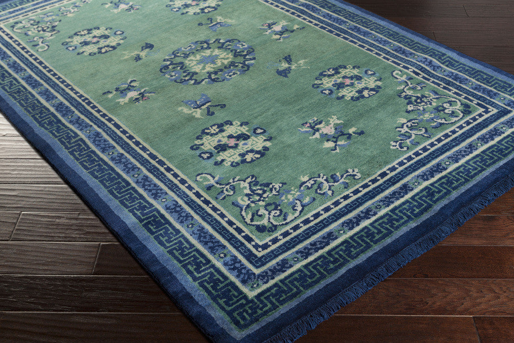 Geisha Forest/Navy Area Rug