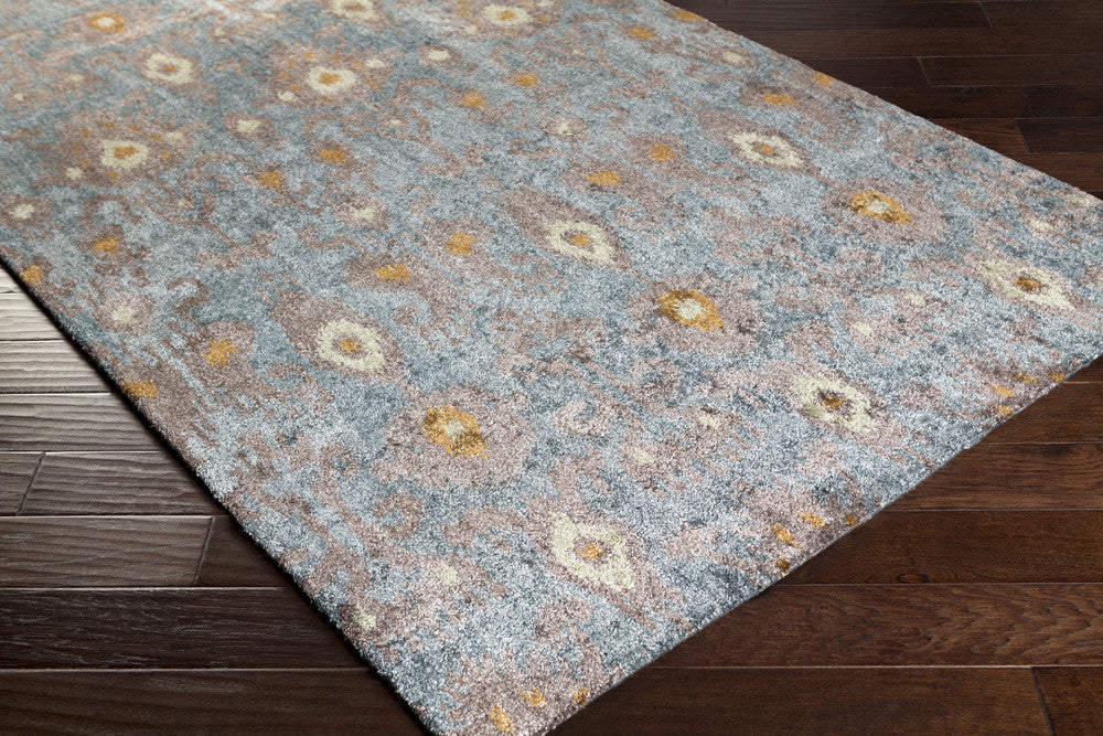 Gemini Chocolate/Teal Area Rug