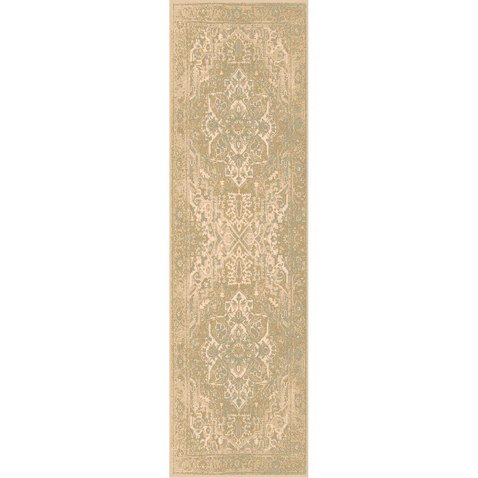 Hathaway Beige/Olive/Charcoal Runner Rug