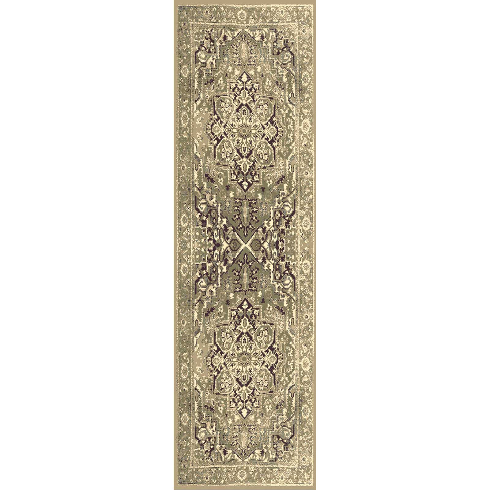 Hathaway Olive/Charcoal/Black Runner Rug