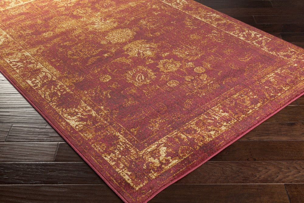 Hathaway Burgundy/Gold Area Rug