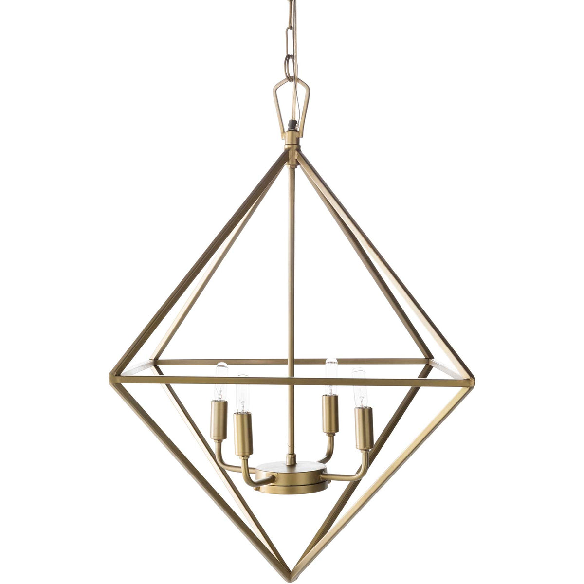 Bailee Prism Ceiling Lamp Brass