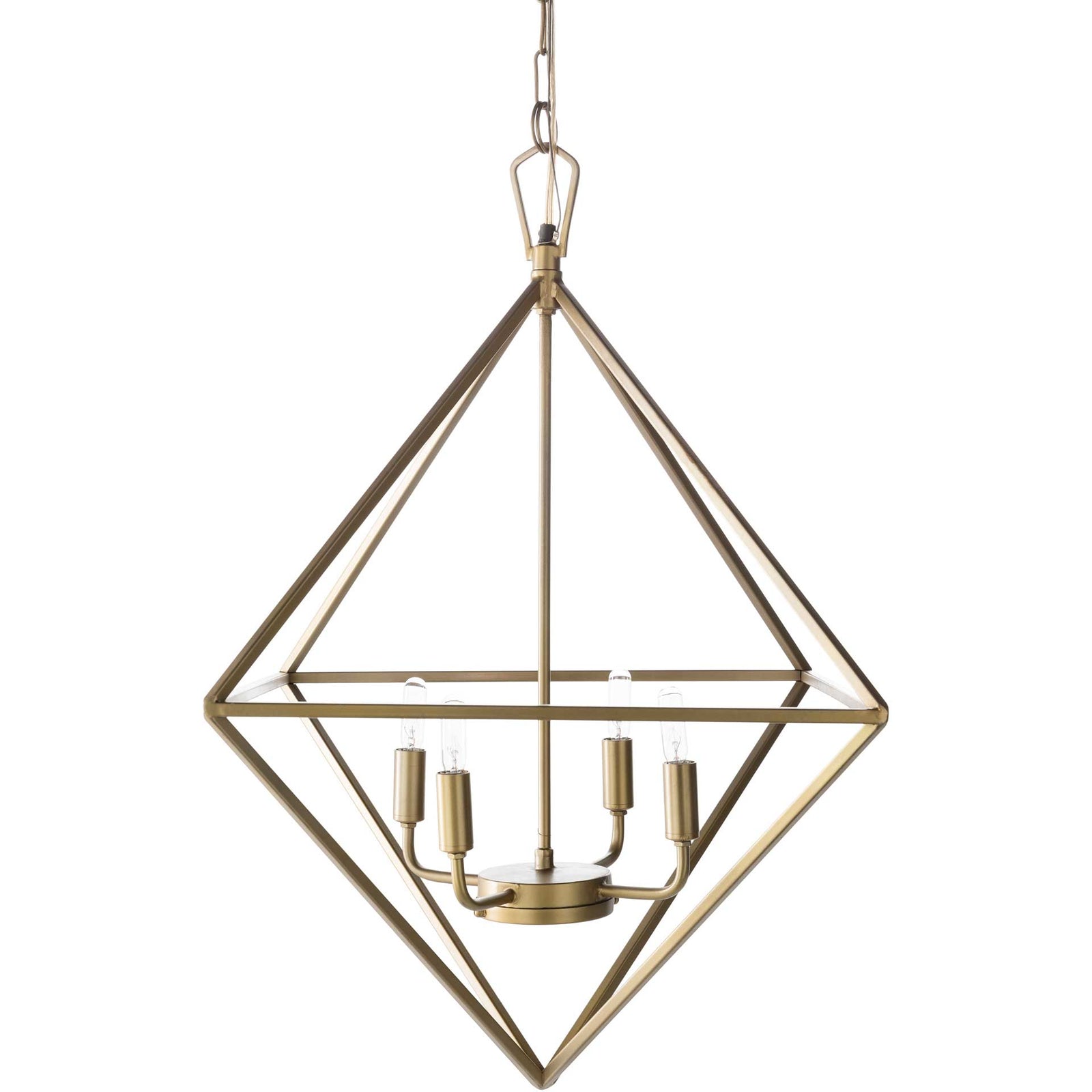 Bailee Prism Ceiling Lamp Brass