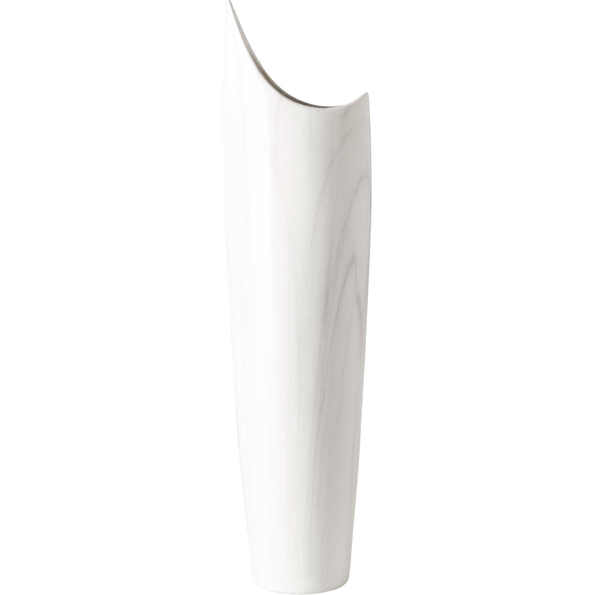 Hadleigh Vase White/Charcoal