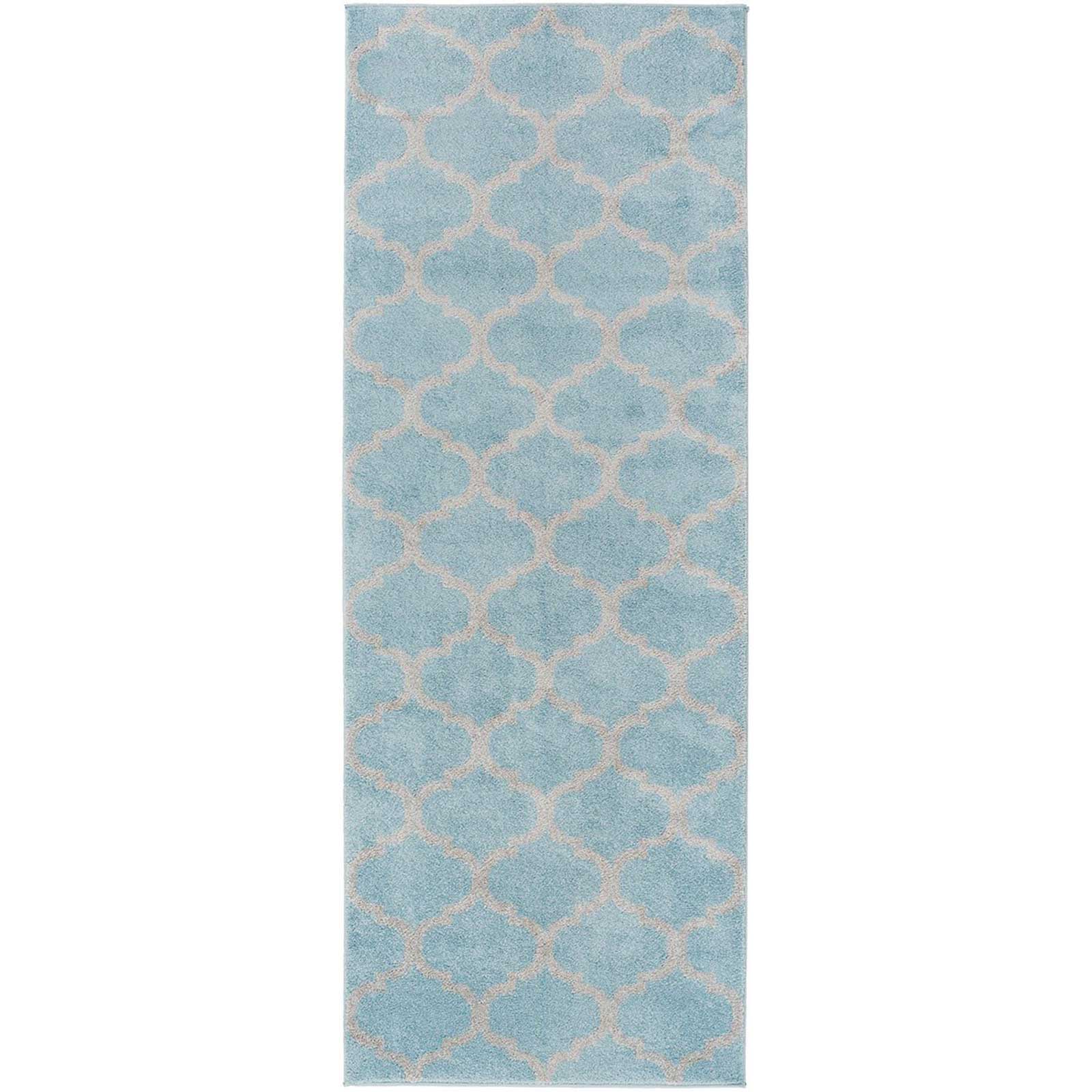 Horizon Lattice Slate/Charcoal Runner Rug