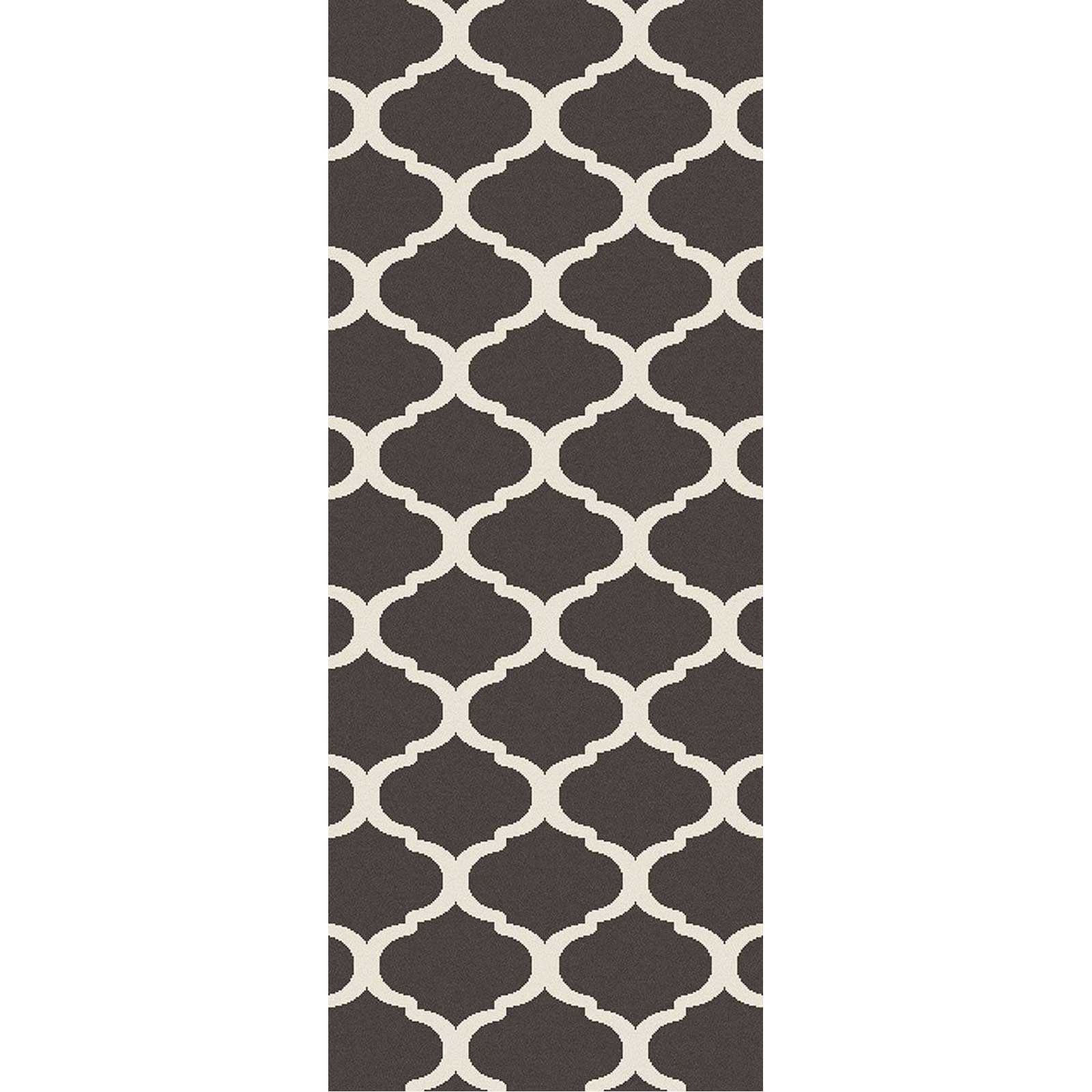 Horizon Lattice Ivory/Charcoal Runner Rug
