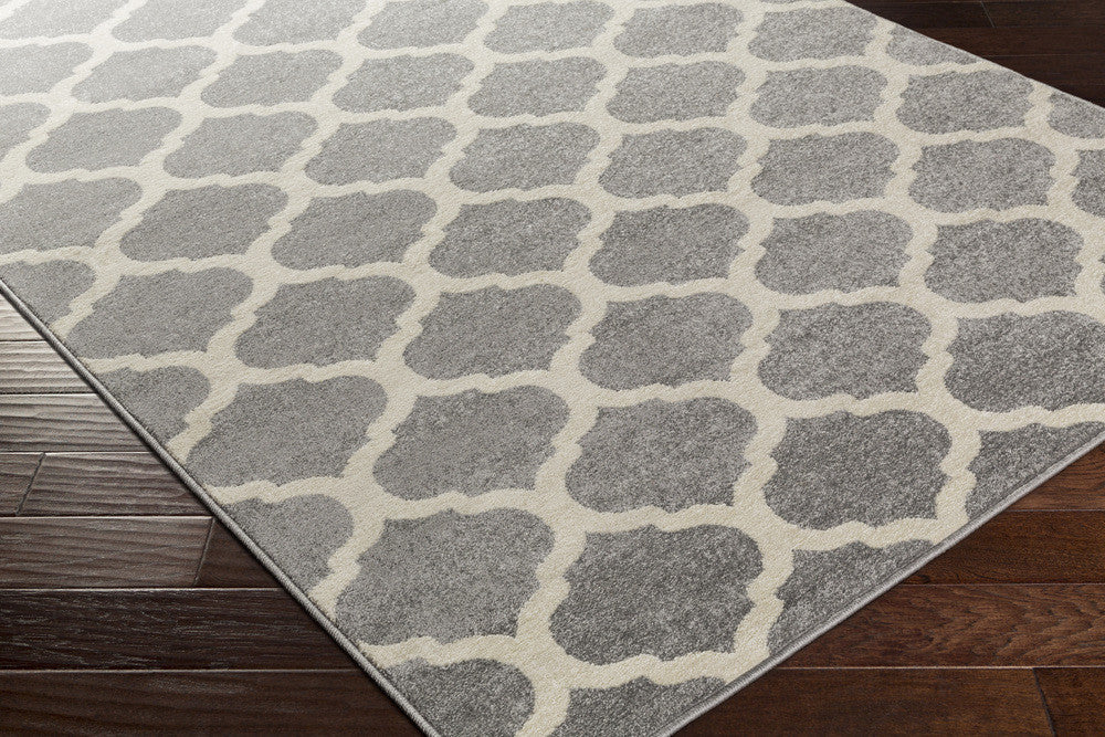 Horizon Lattice Ivory/Charcoal Area Rug