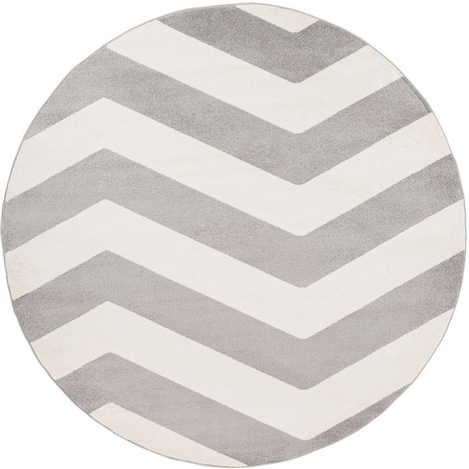 Horizon Move Gray/Ivory Round Rug