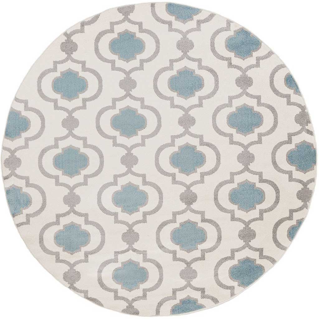 Horizon Ivory/Charcoal Round Rug