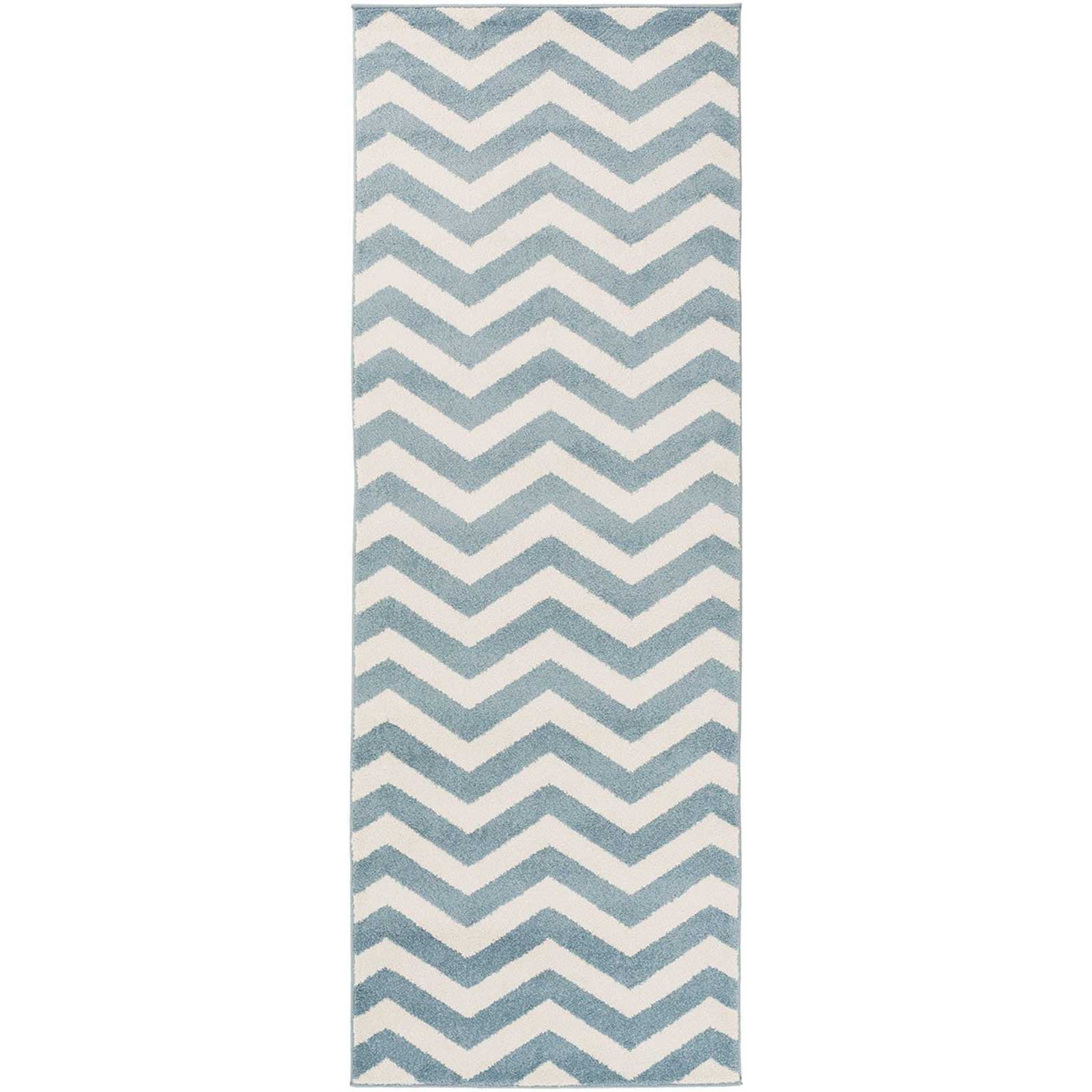Horizon Chevron Slate/Ivory Runner Rug