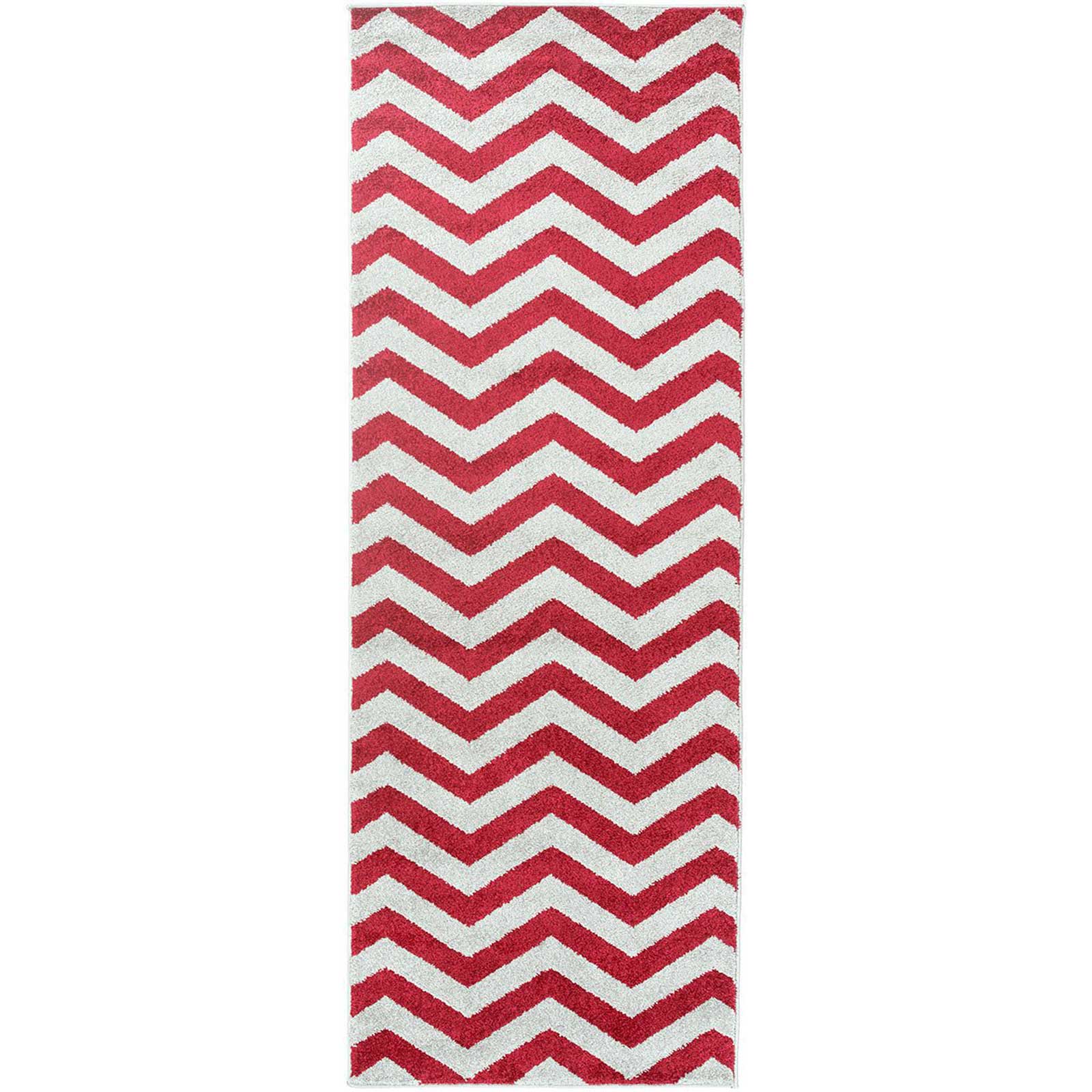 Horizon Chevron Cherry/Charcoal Runner Rug