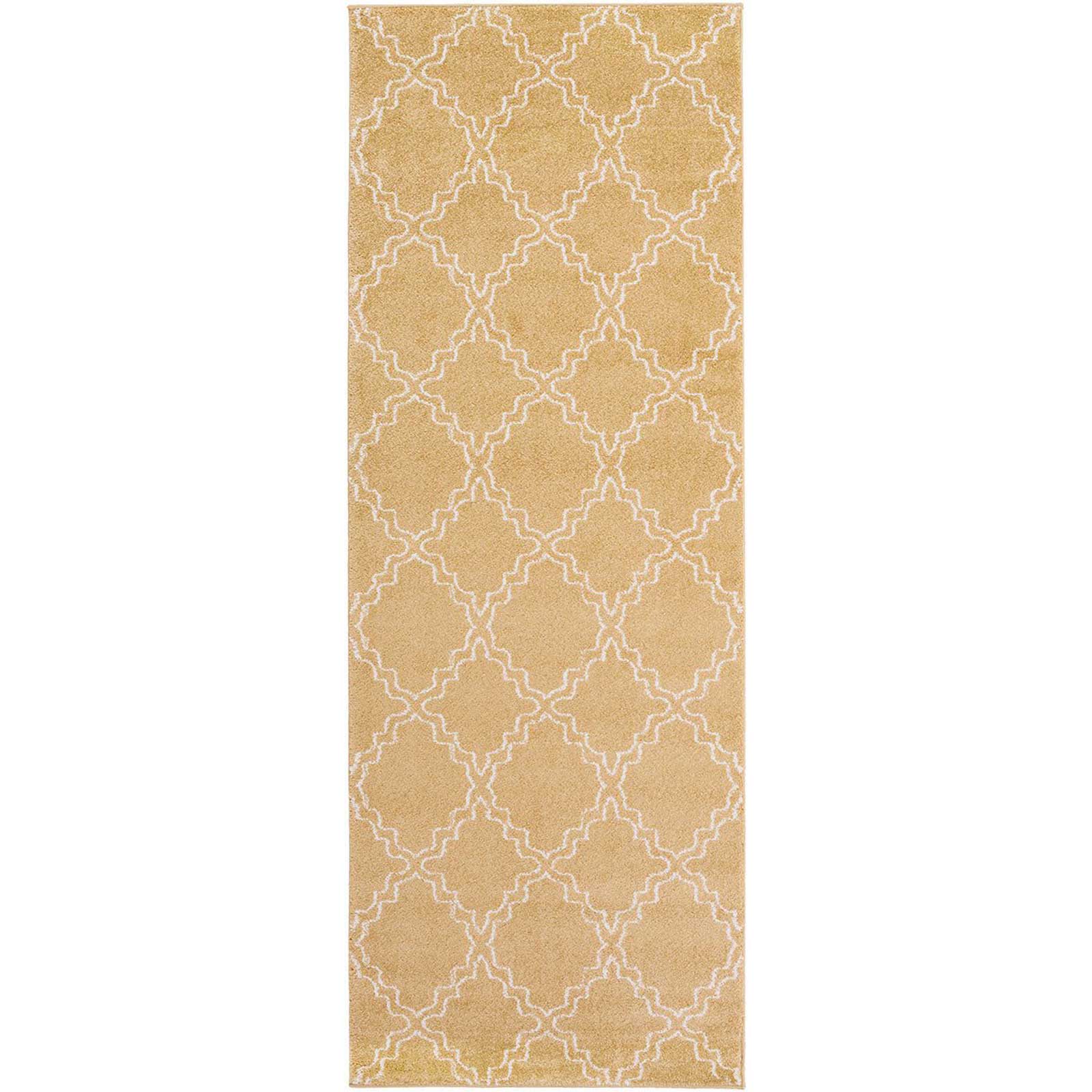 Horizon Diamond Gold/Ivory Runner Rug