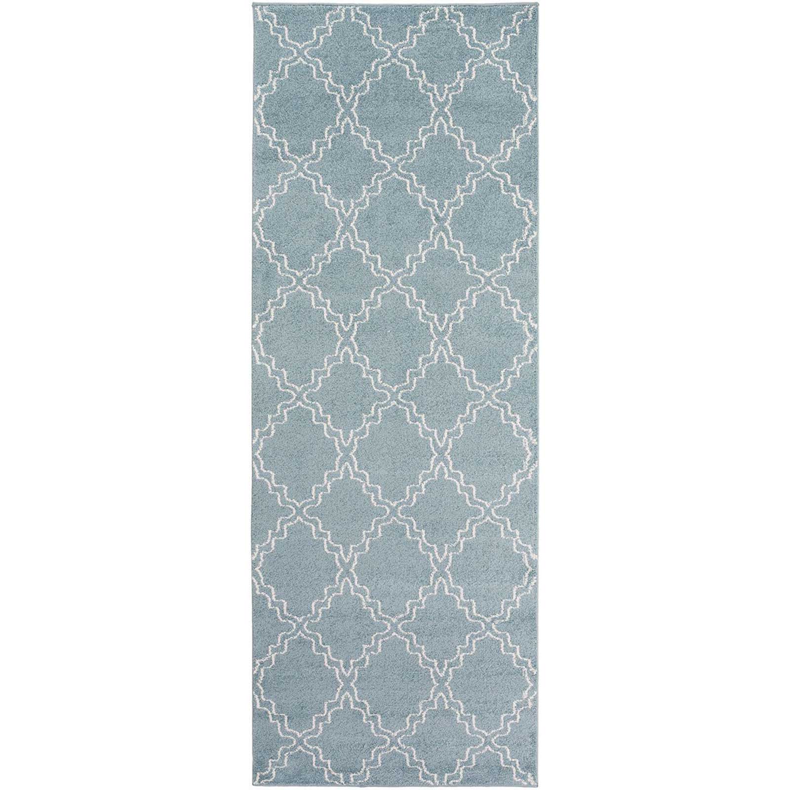 Horizon Diamond Slate/Ivory Runner Rug