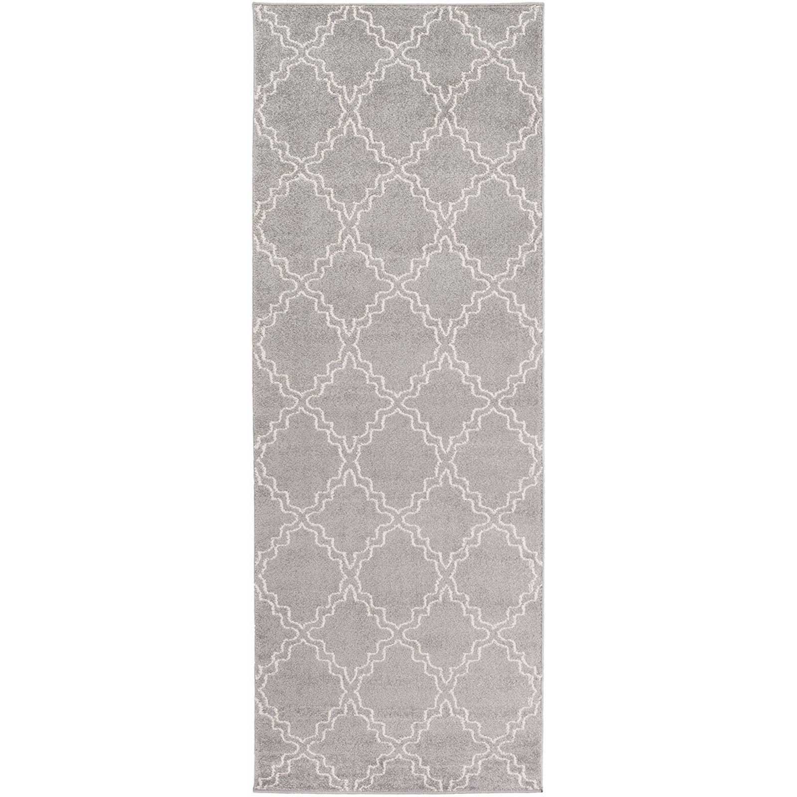 Horizon Diamond Gray/Ivory Runner Rug