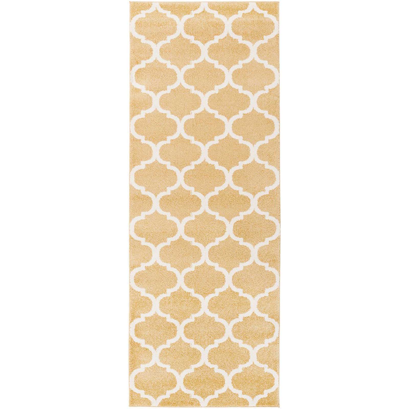 Horizon Lattice Gold/Ivory Runner Rug