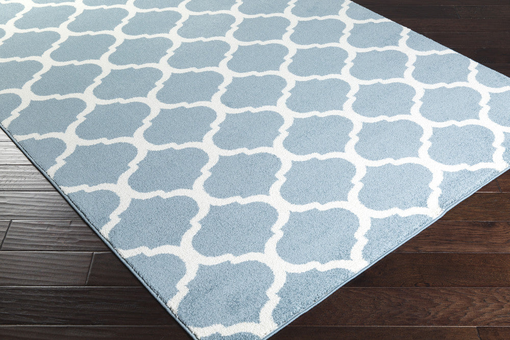 Horizon Lattice Slate/Ivory Area Rug