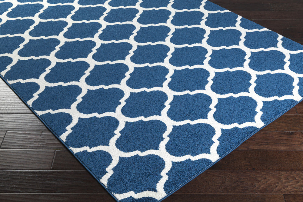 Horizon Lattice Cobalt/Ivory Area Rug