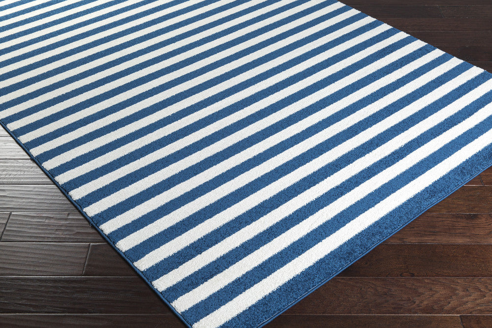 Horizon Lines Cobalt/Ivory Area Rug