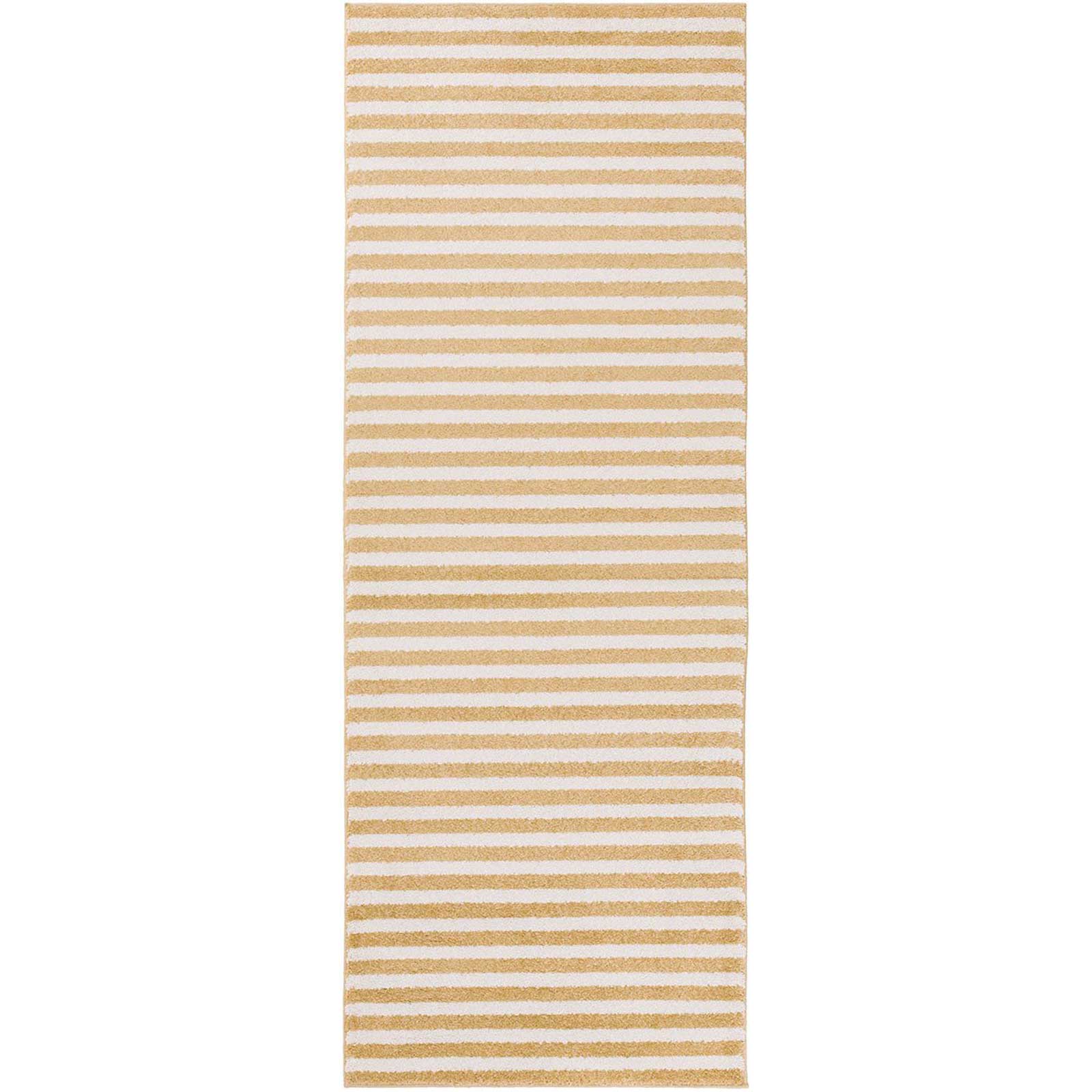 Horizon Lines Gold/Ivory Runner Rug
