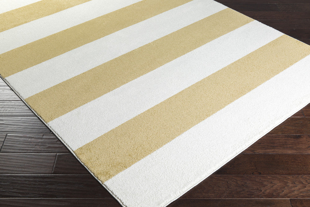 Horizon Striped Ivory/Gold Area Rug