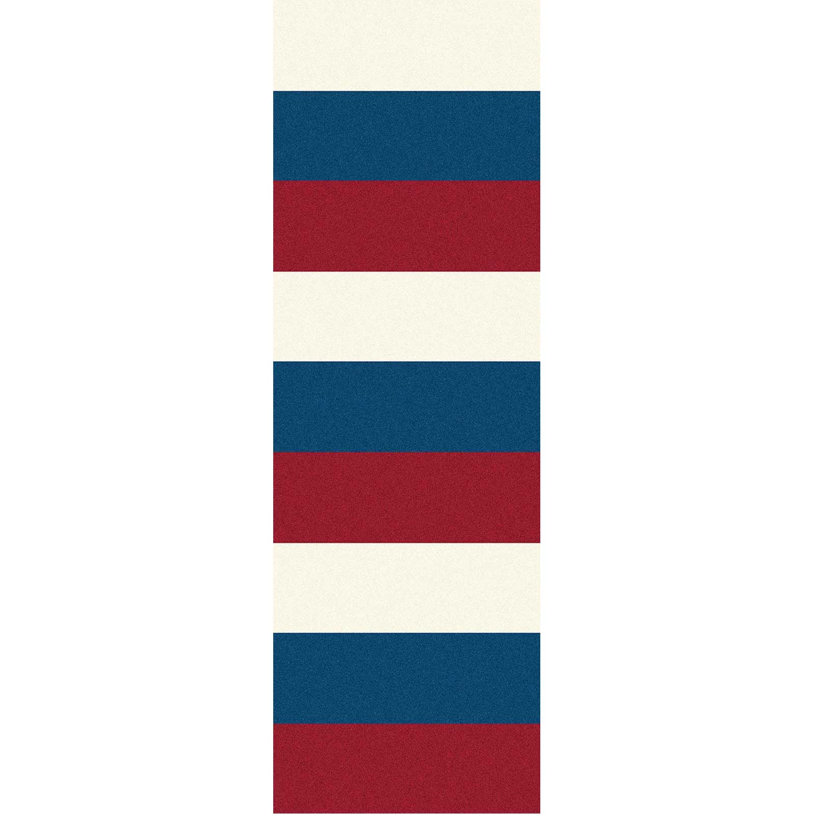 Horizon Striped Burgundy/Cobalt Runner Rug