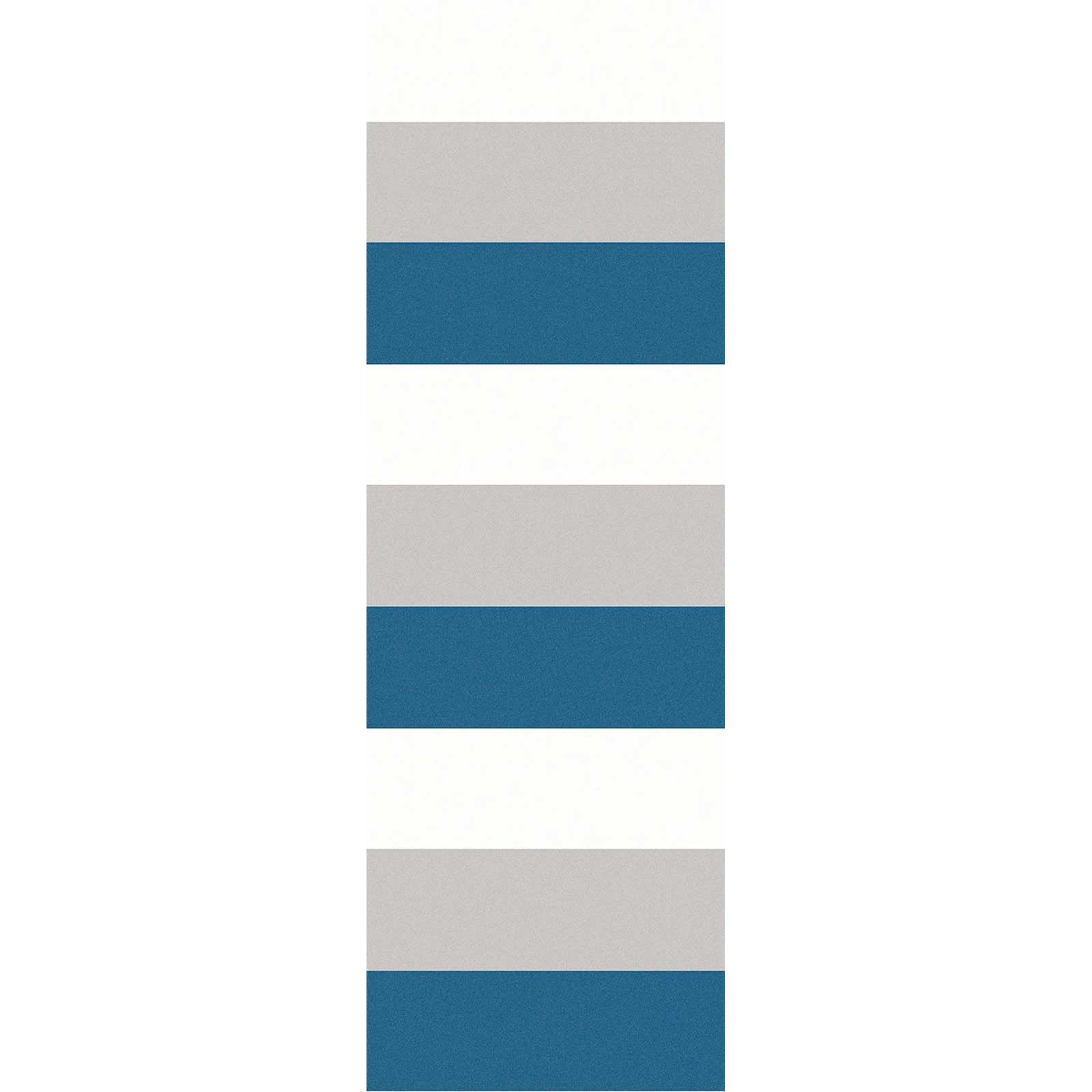 Horizon Striped Cobalt/Gray Runner Rug