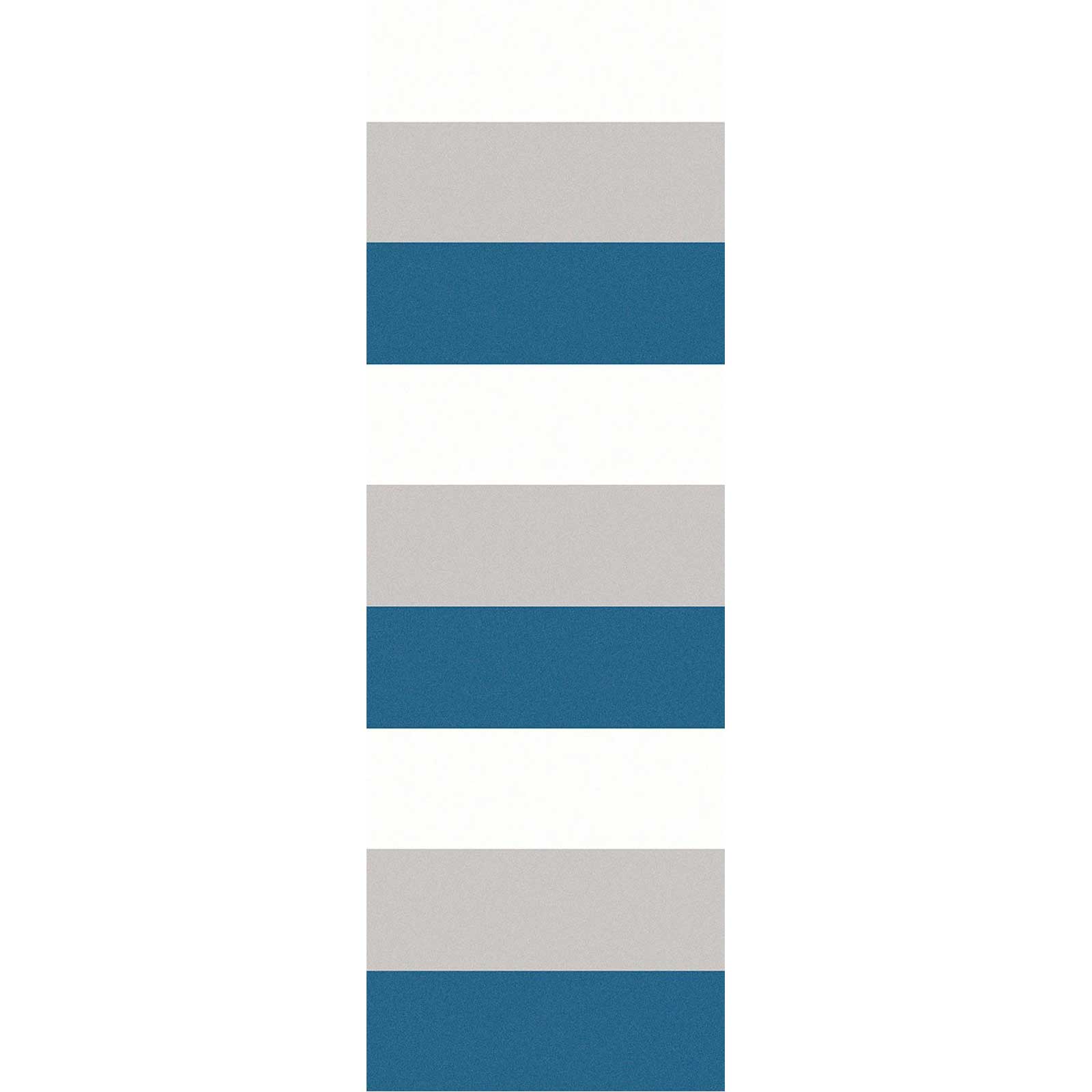 Horizon Striped Cobalt/Gray Runner Rug